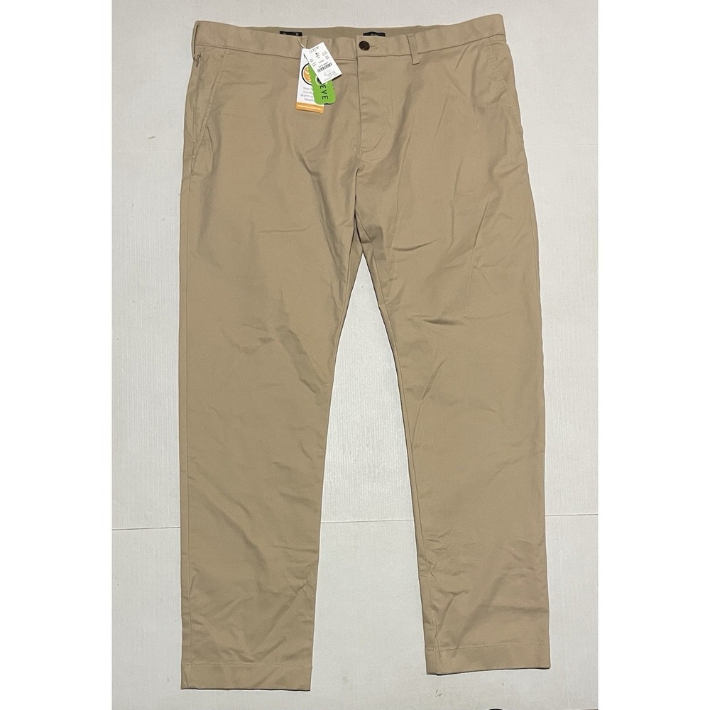 J.CREW Flex Slim Fit Stretch Chino Pants 38 X 32 Beige Cotton Twill BZ109 NEW